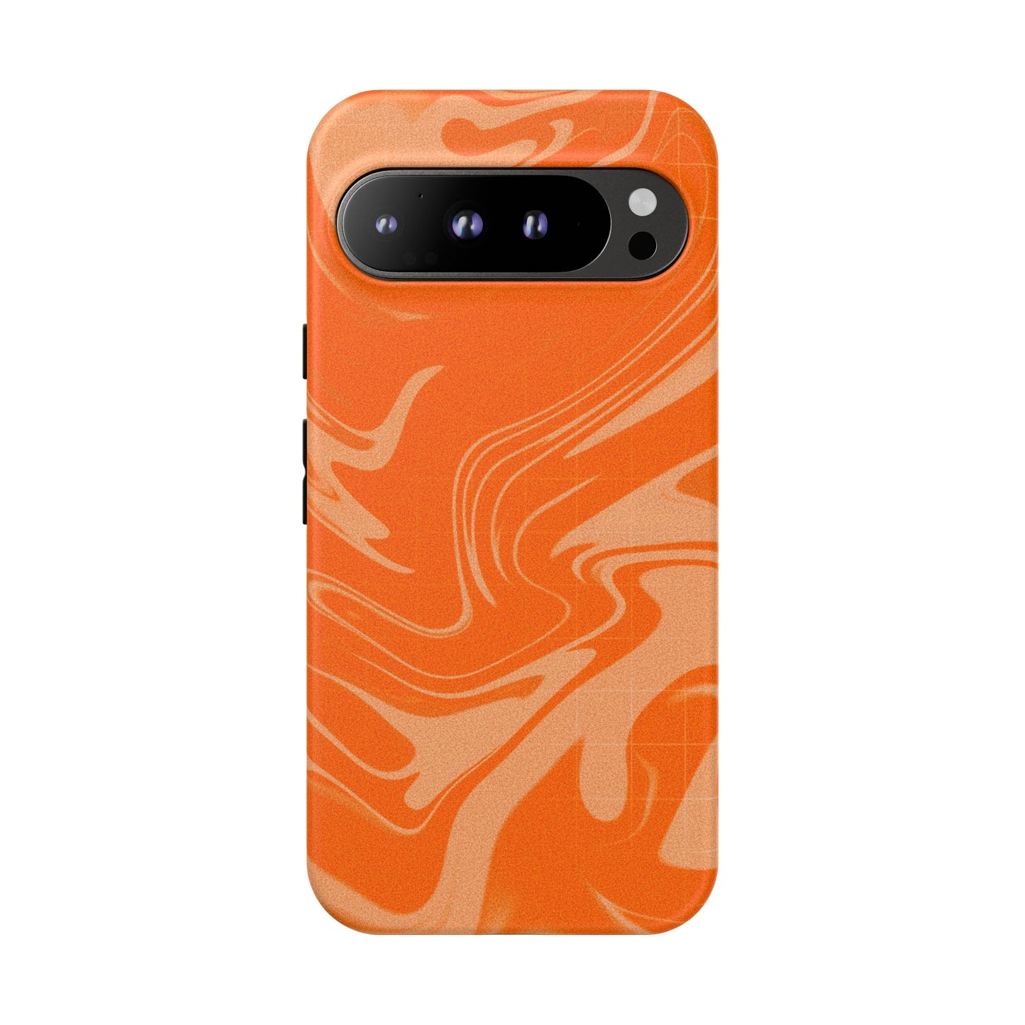 Stylish Orange Marble Phone Case - Tough Cases for Trendy Protection