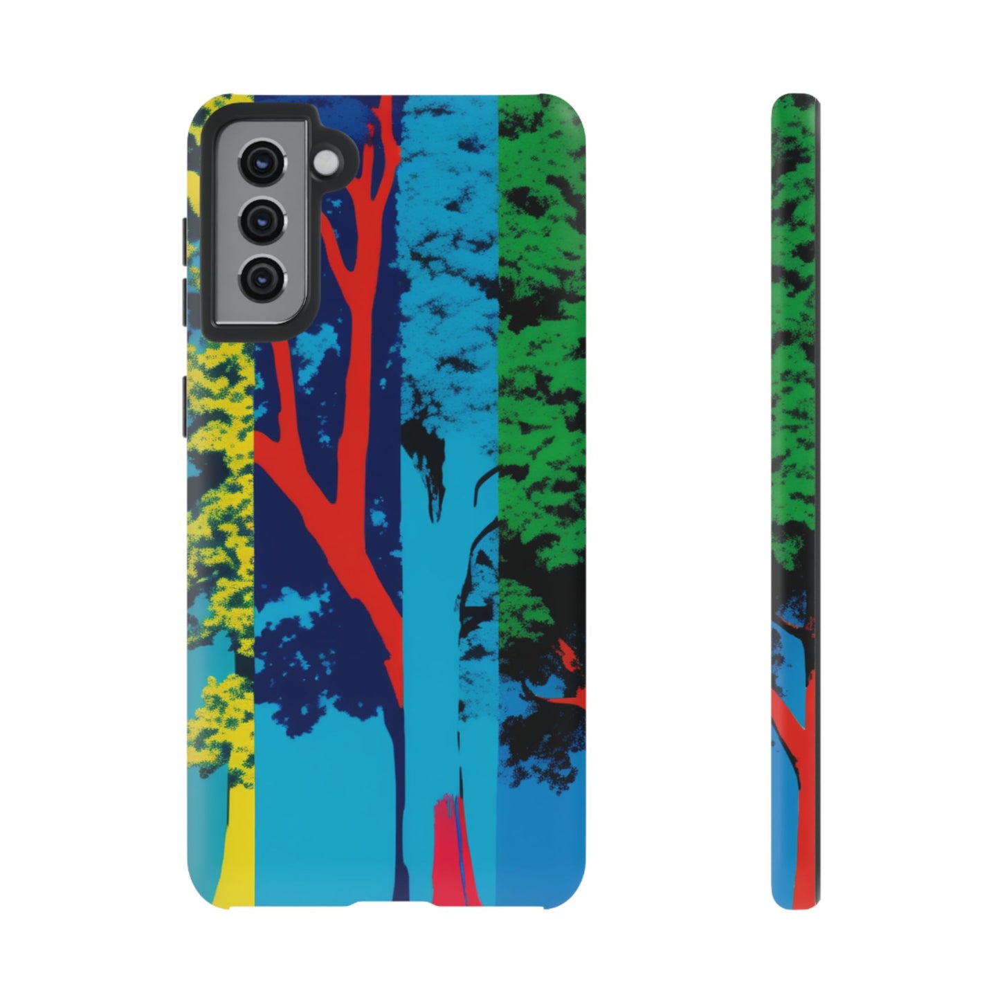 Phone Case - Colorful Forest Design Tough Case