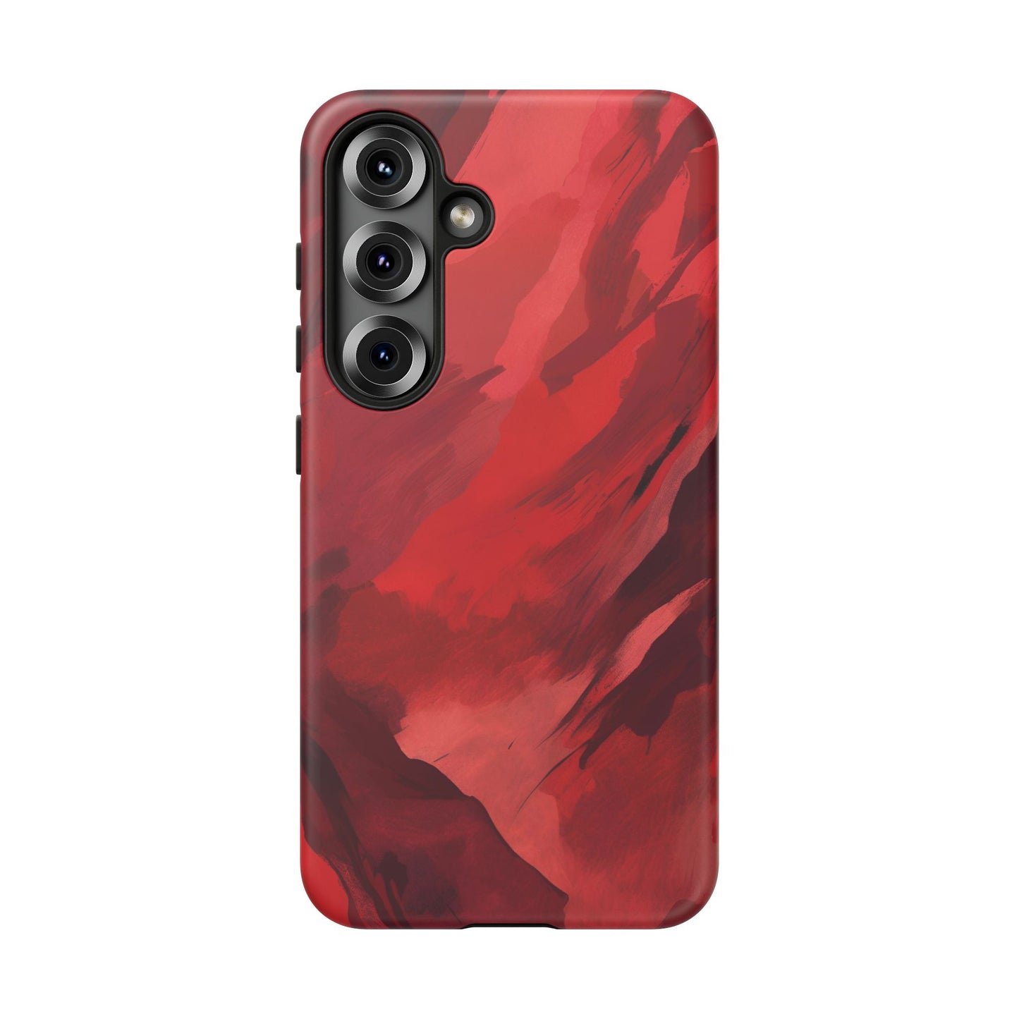 Bold Red Abstract Phone Case - Stylish Protection for Your Phone