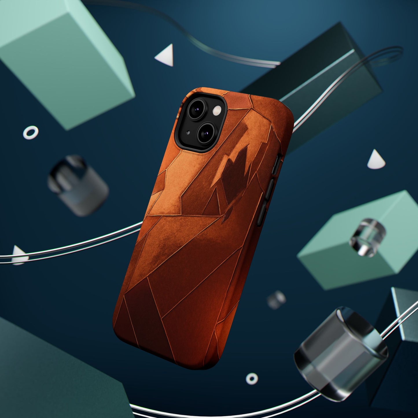 Geometric Magnetic Tough Cases - Stylish Protection for Your Phone
