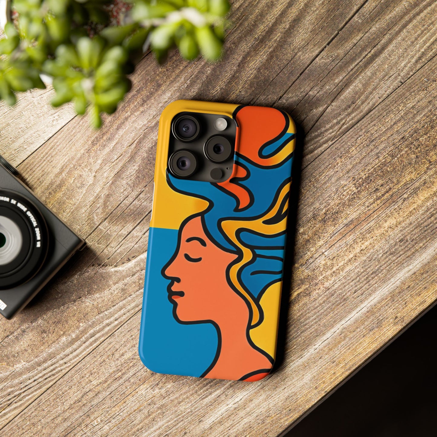 Stylish Slim Phone Cases with Colorful Abstract Design
