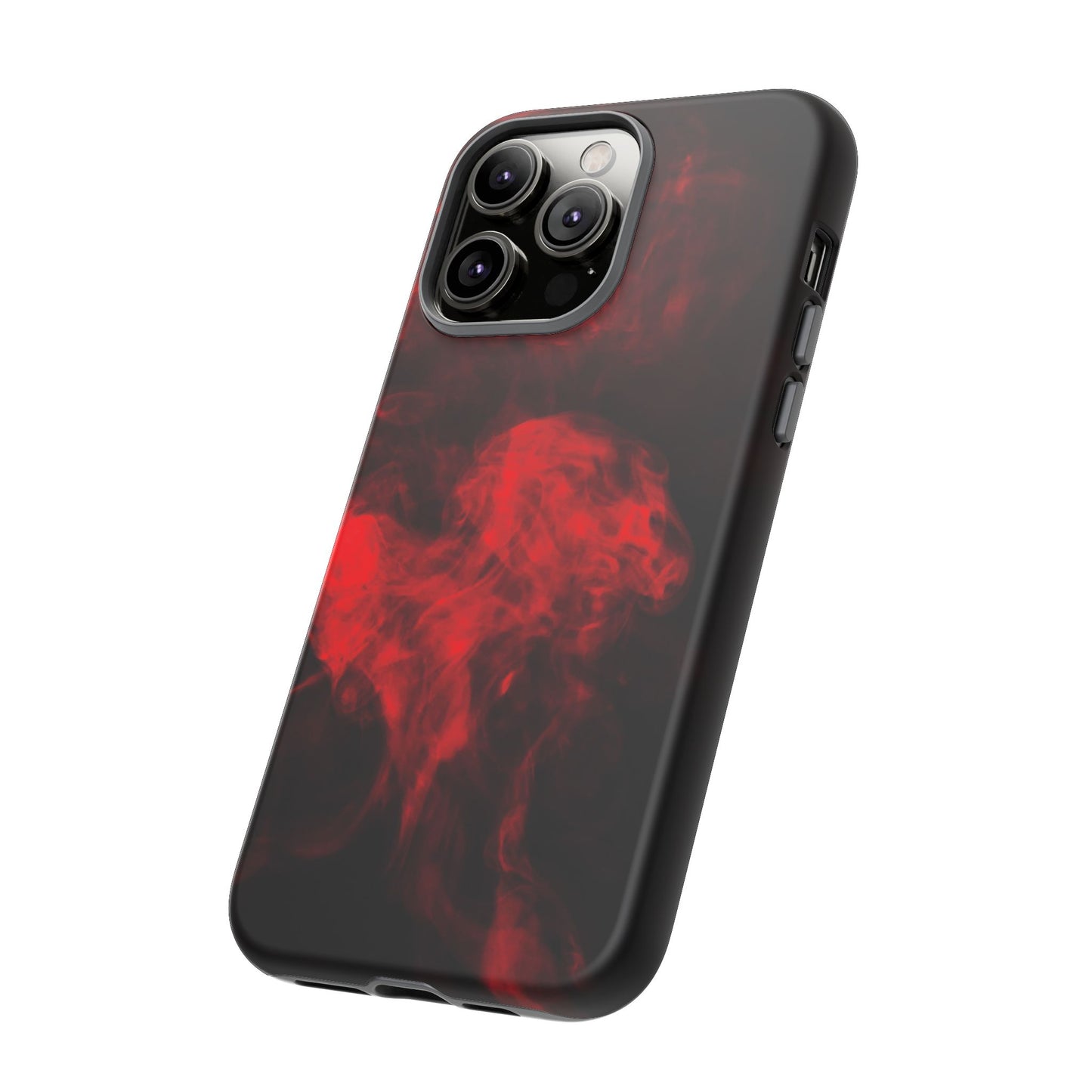 Bold Red Smoke Phone Case – Tough Cases for Protection and Style