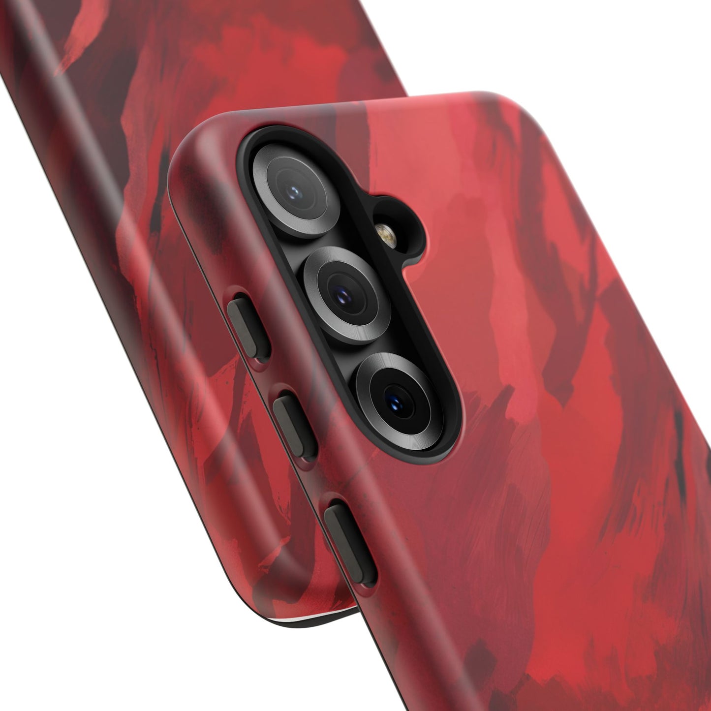 Bold Red Abstract Phone Case - Stylish Protection for Your Phone