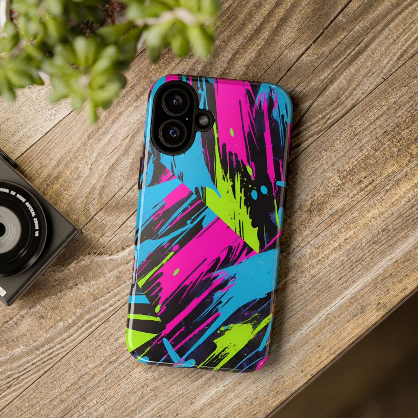 Vibrant Phone Case - Tough Cases with Bold Color Burst Design