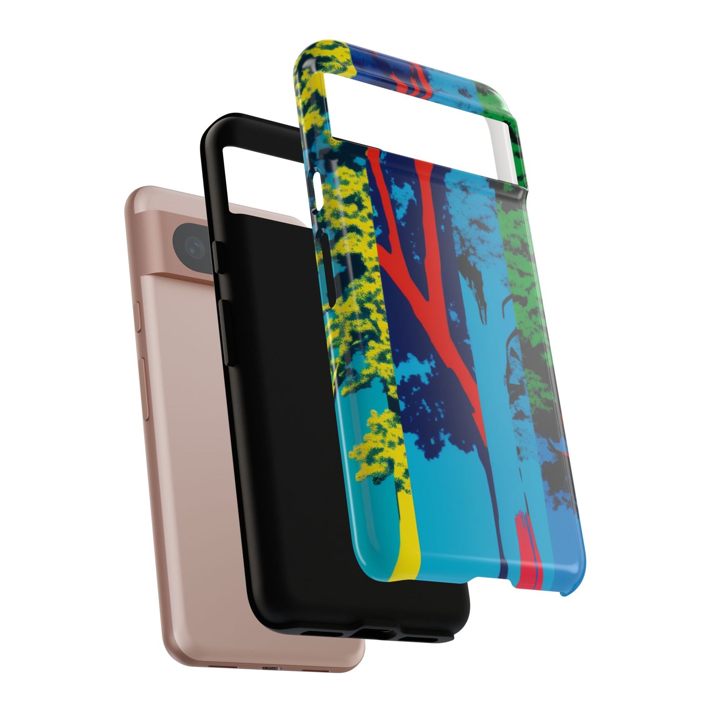 Phone Case - Colorful Forest Design Tough Case