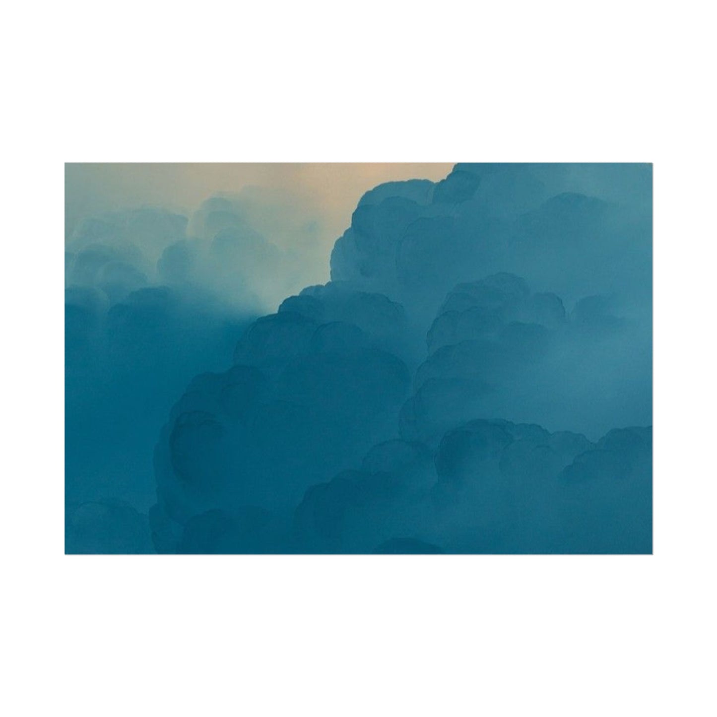 Tranquil Cloudscape Rolled Poster - Perfect for Home Décor and Relaxation