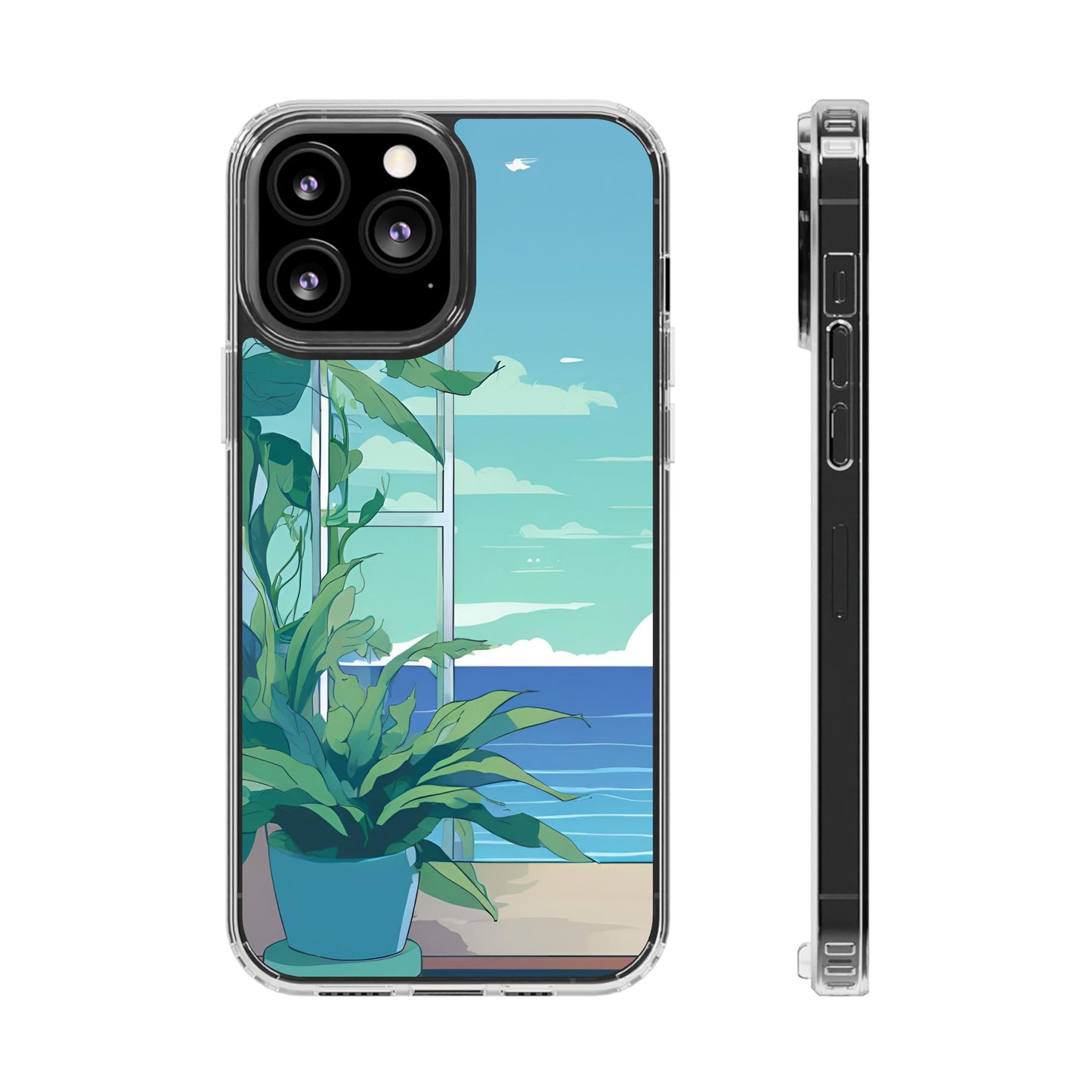 Tropical Ocean Clear Phone Case - Perfect Gift for Nature Lovers