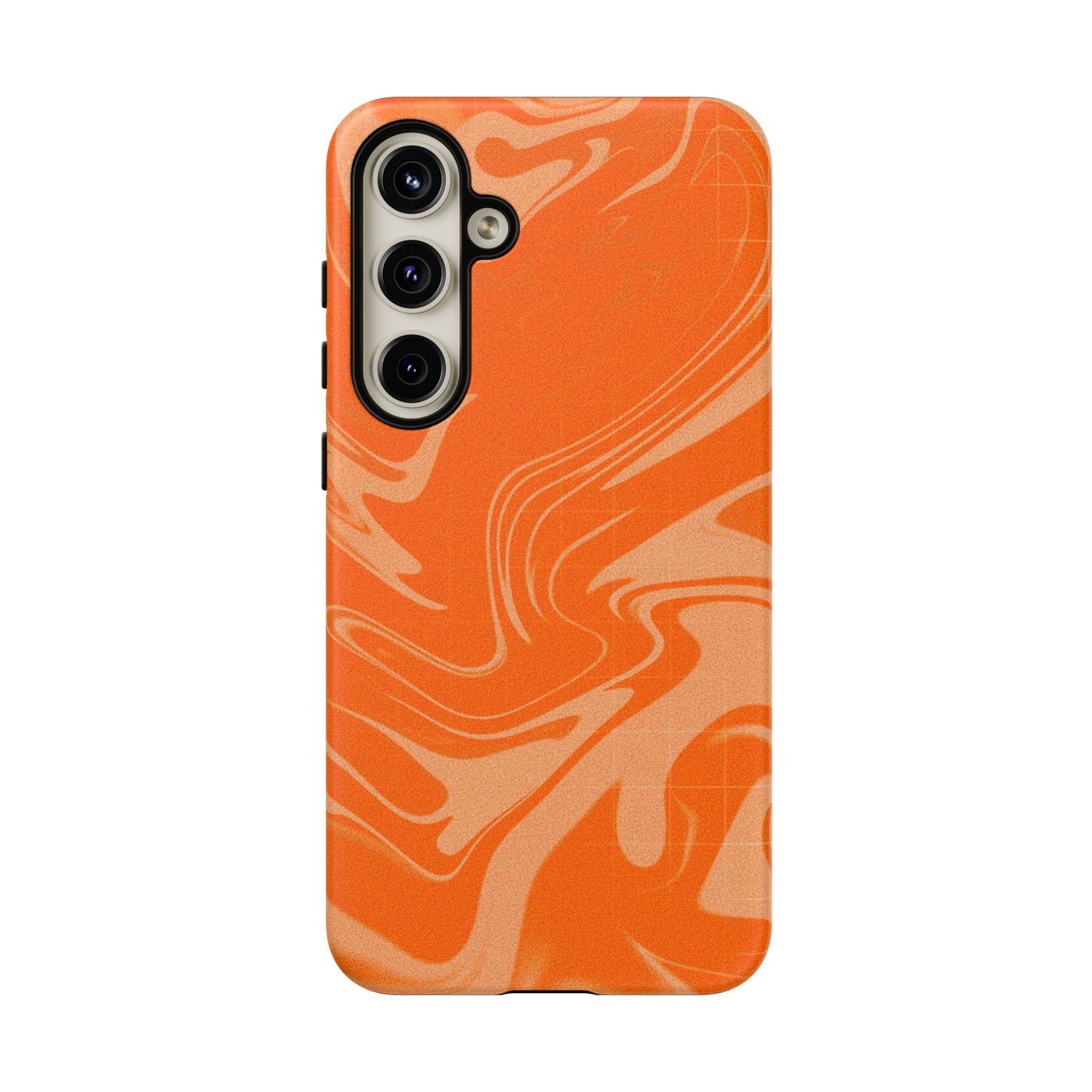 Stylish Orange Marble Phone Case - Tough Cases for Trendy Protection