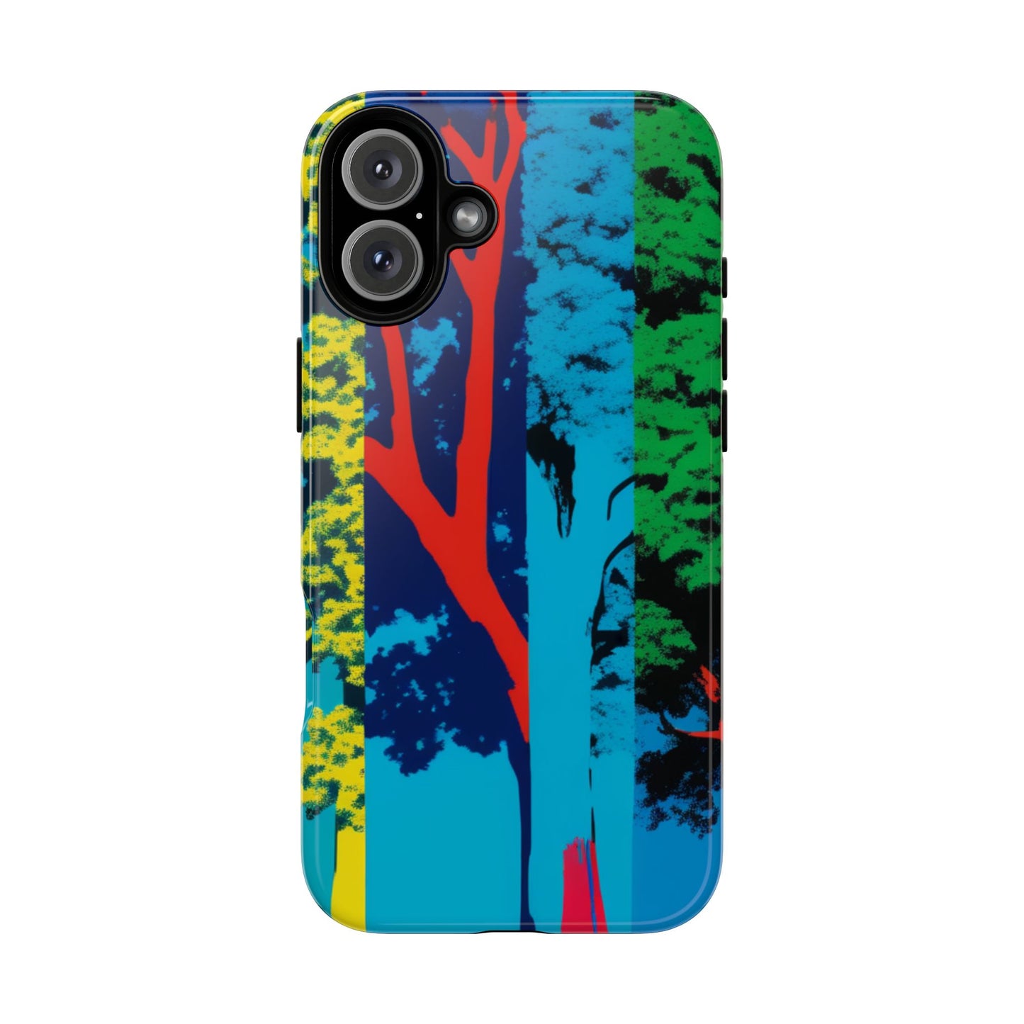 Phone Case - Colorful Forest Design Tough Case