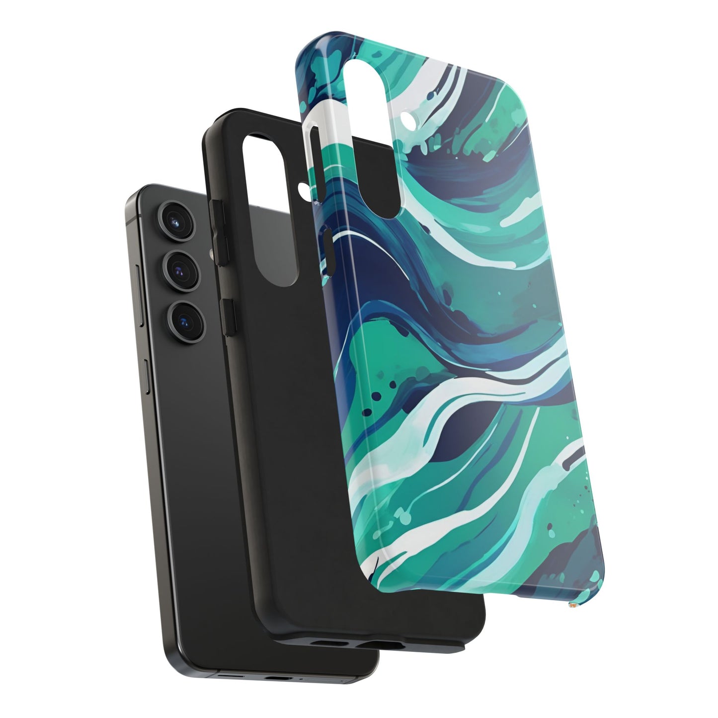 Ocean Wave Tough Phone Case - Durable Protection