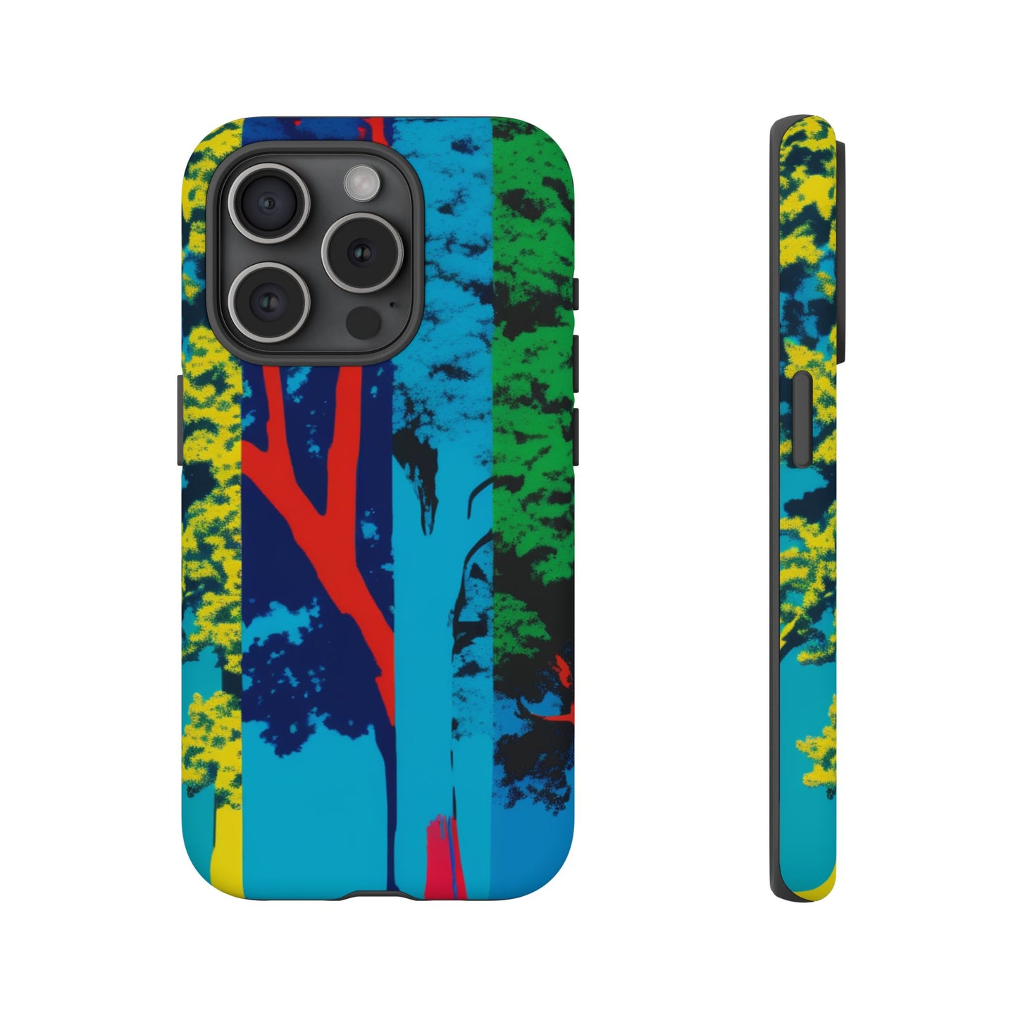 Phone Case - Colorful Forest Design Tough Case