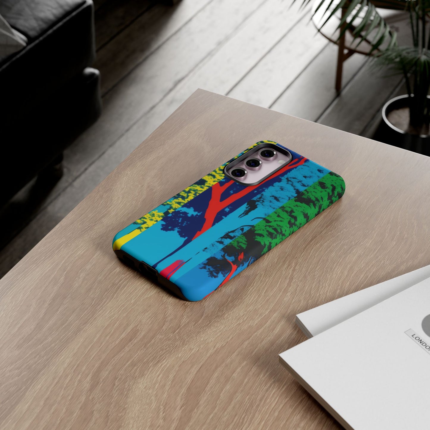 Phone Case - Colorful Forest Design Tough Case