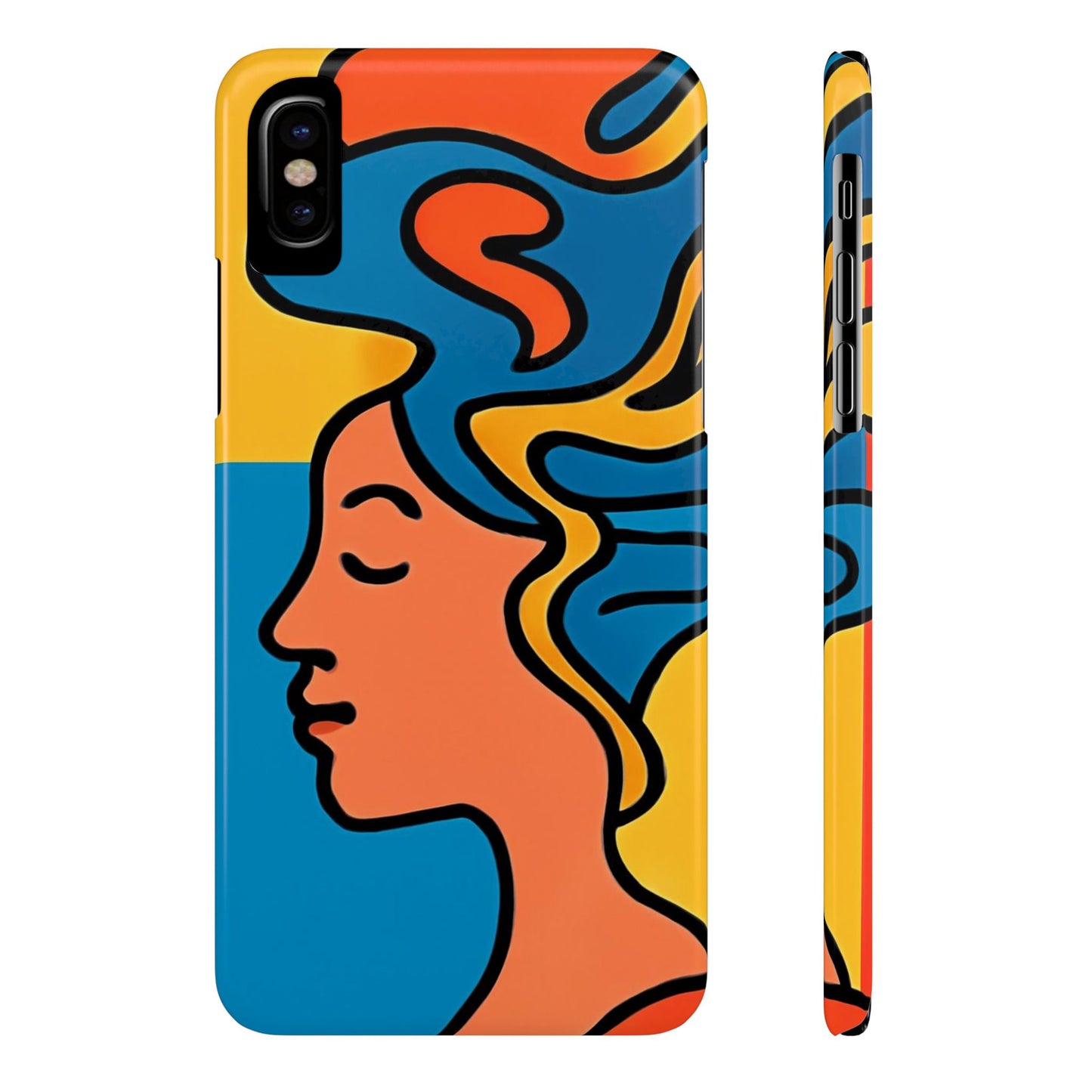 Stylish Slim Phone Cases with Colorful Abstract Design