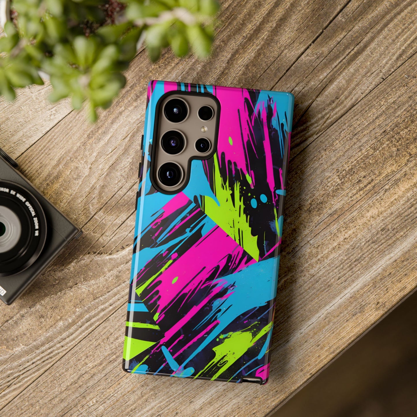Vibrant Phone Case - Tough Cases with Bold Color Burst Design