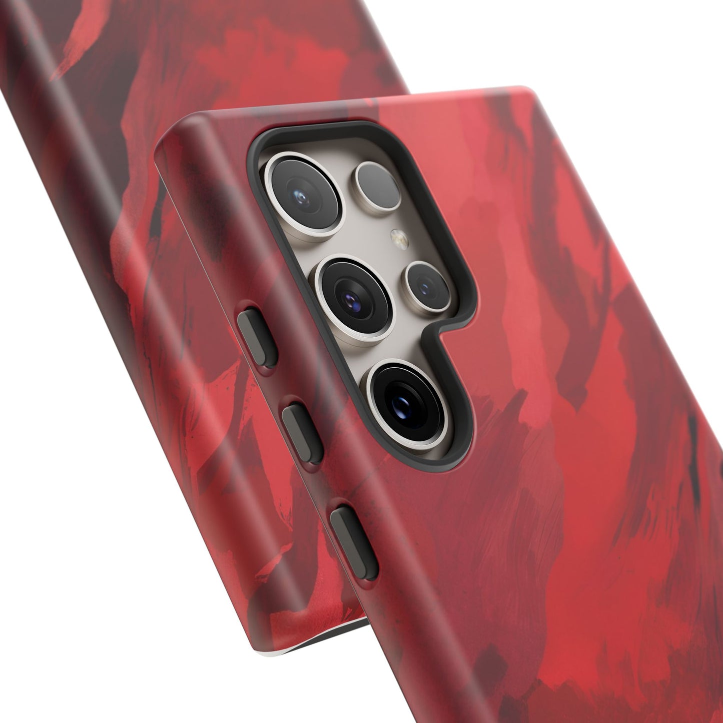 Bold Red Abstract Phone Case - Stylish Protection for Your Phone