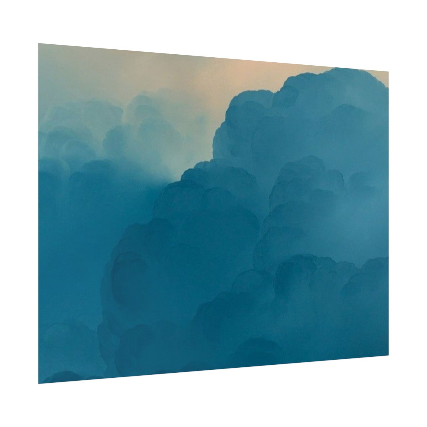 Tranquil Cloudscape Rolled Poster - Perfect for Home Décor and Relaxation