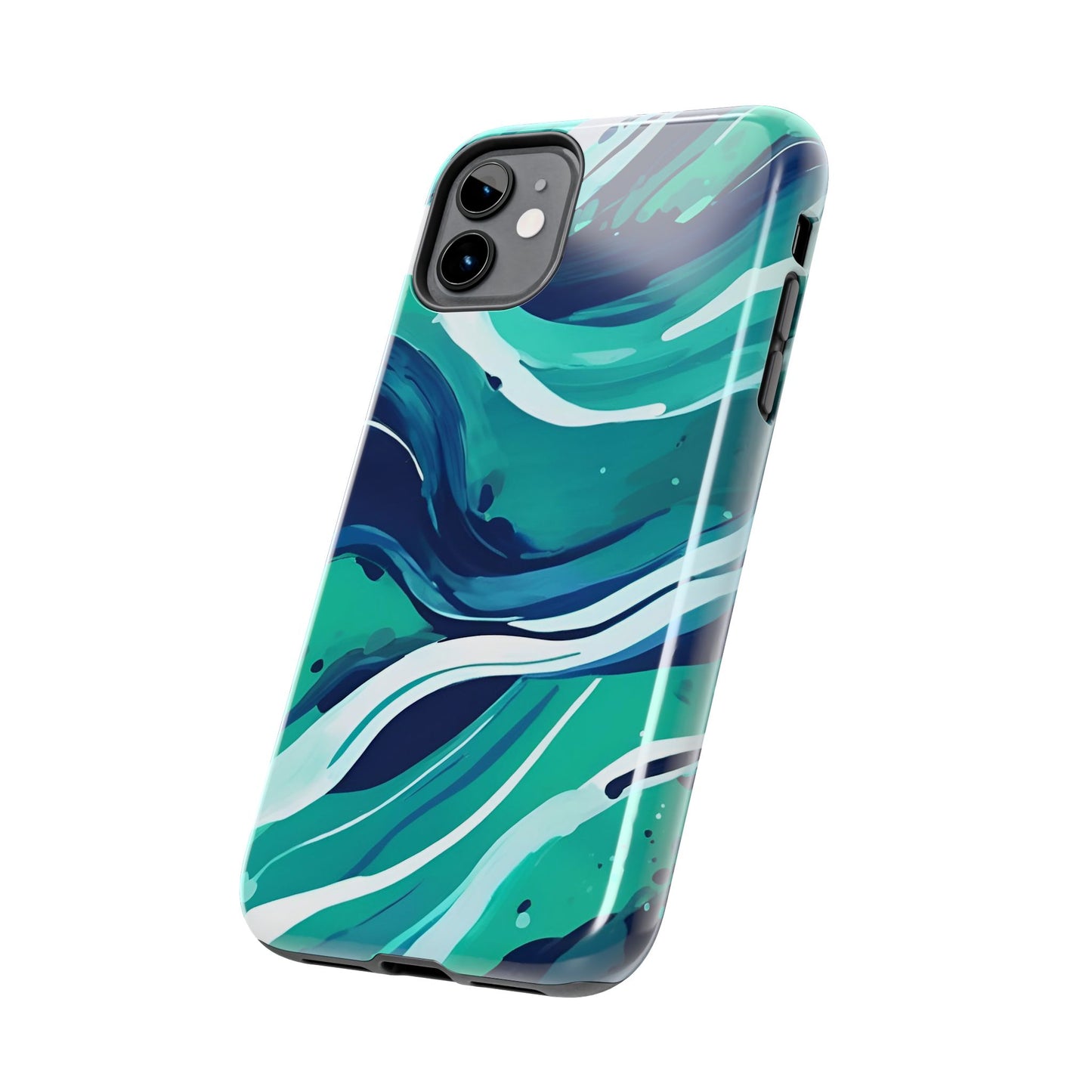 Ocean Wave Tough Phone Case - Durable Protection