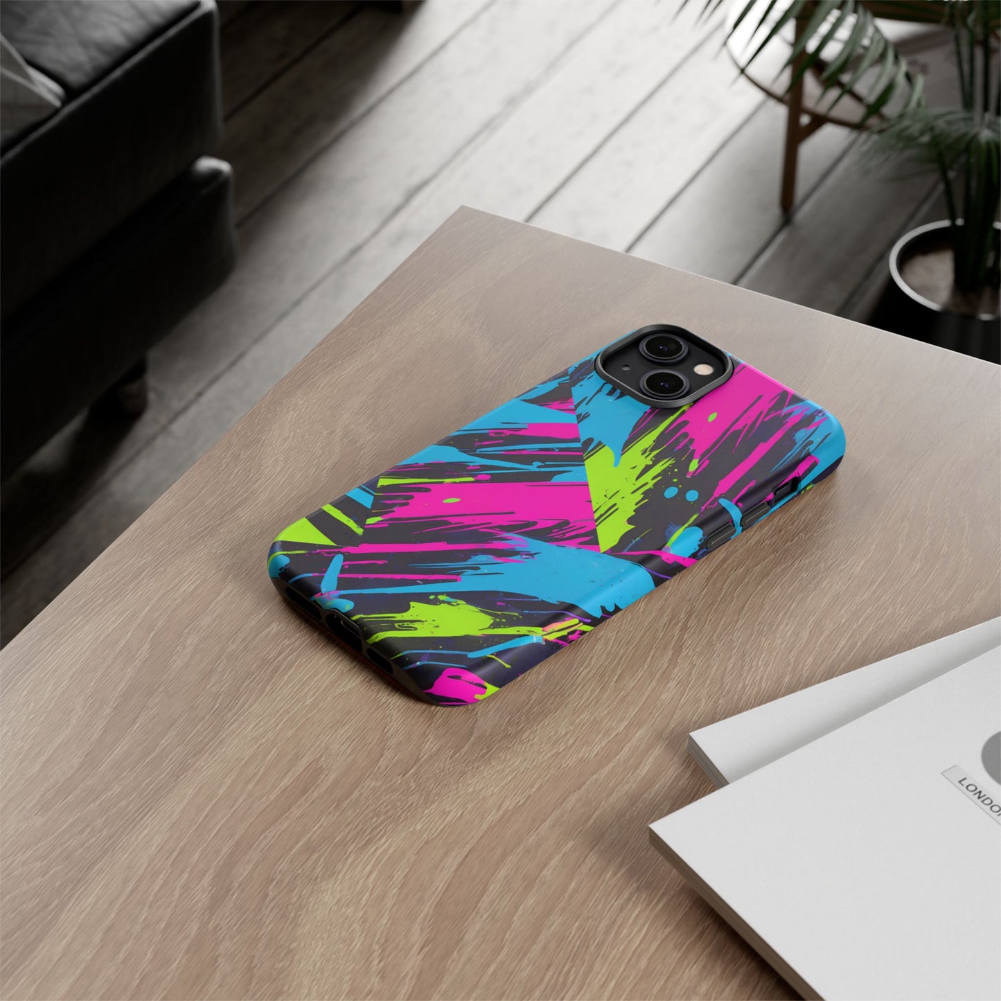 Vibrant Phone Case - Tough Cases with Bold Color Burst Design