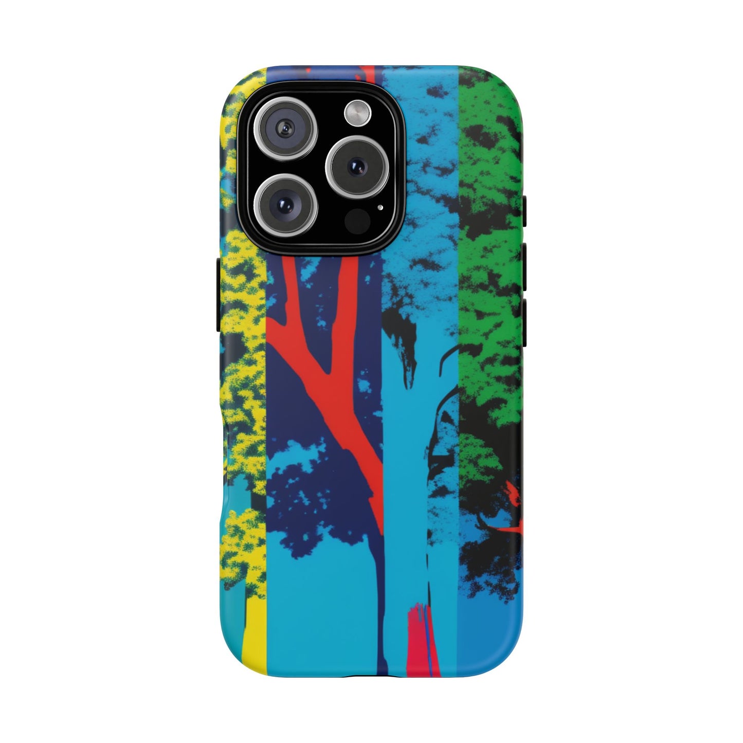 Phone Case - Colorful Forest Design Tough Case