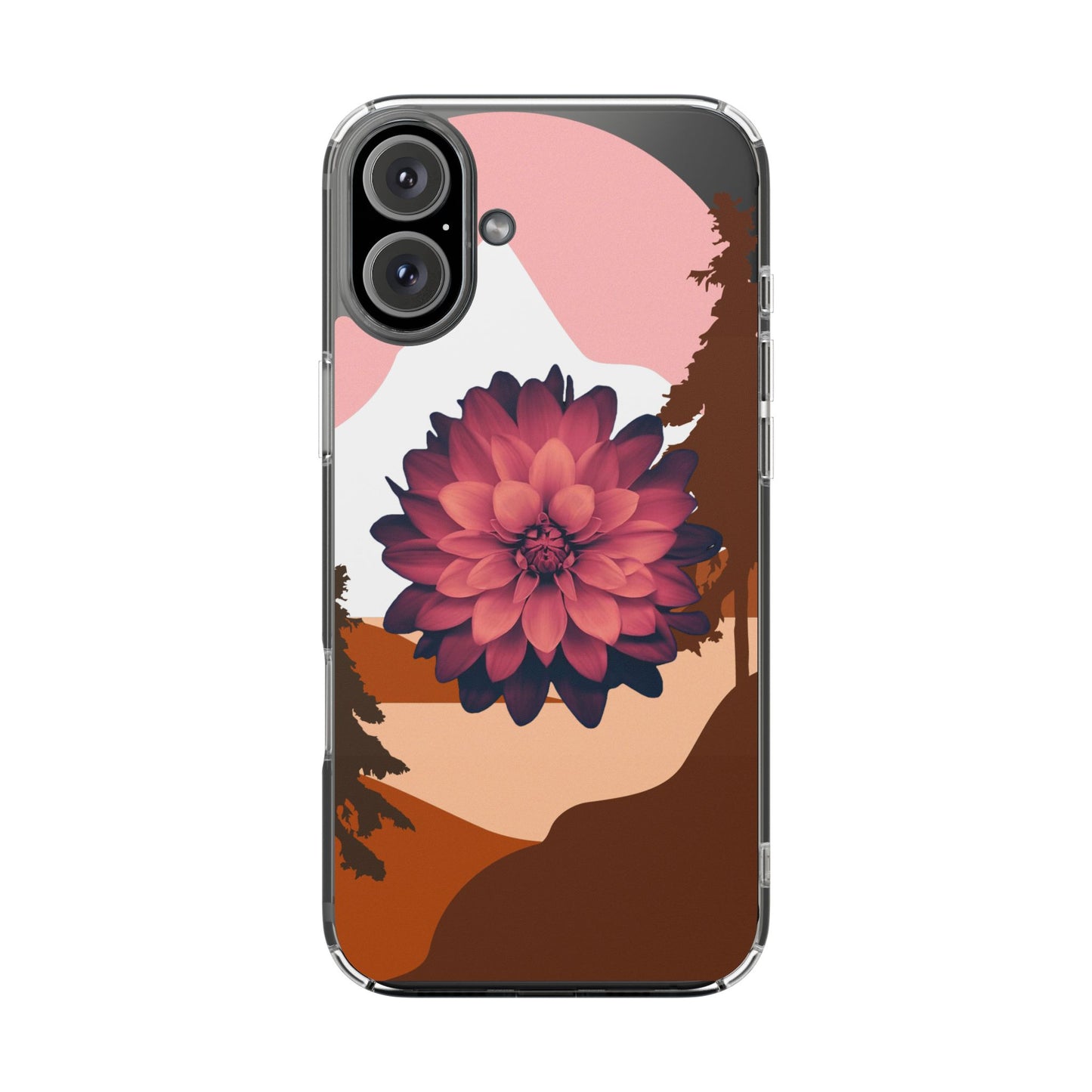 Floral Phone Case - Clear Protective Case with Flower Design