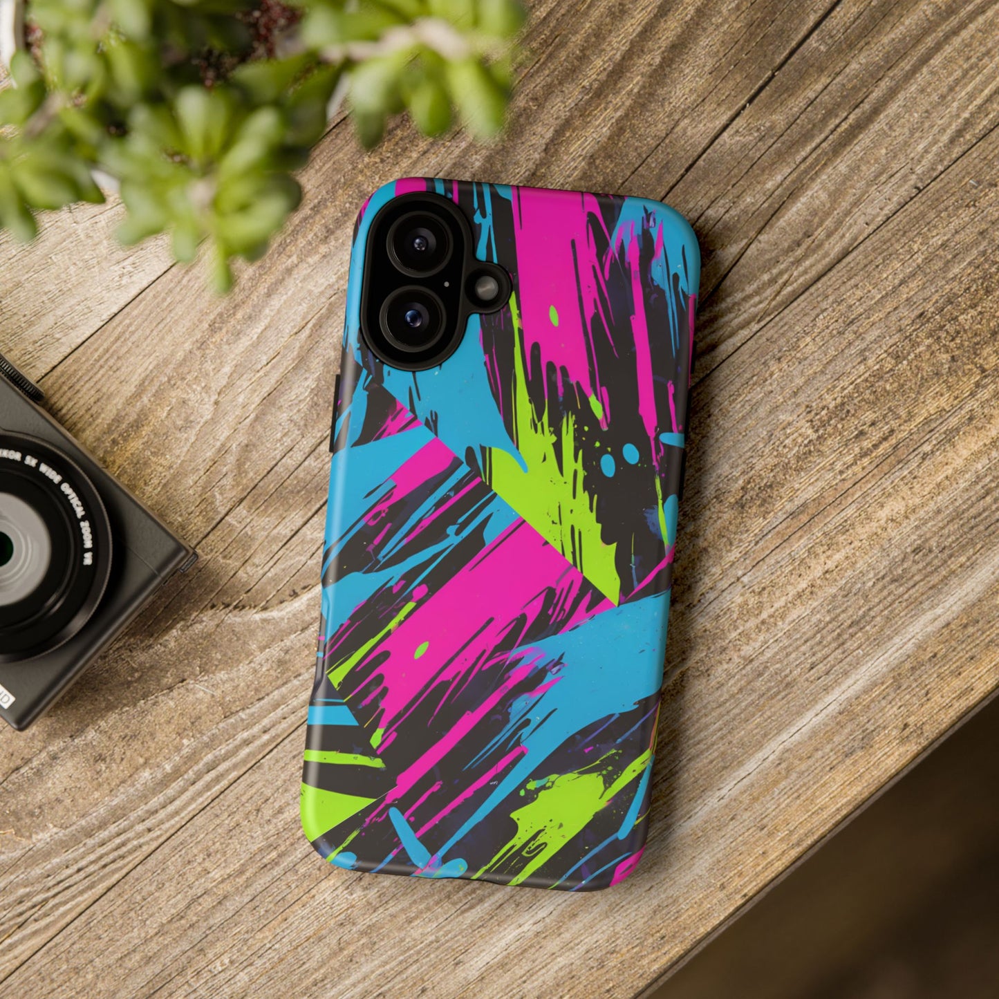 Vibrant Phone Case - Tough Cases with Bold Color Burst Design