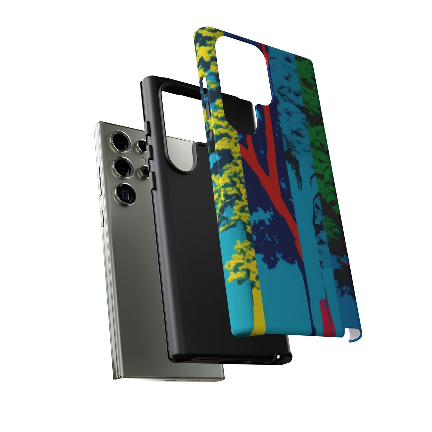 Phone Case - Colorful Forest Design Tough Case