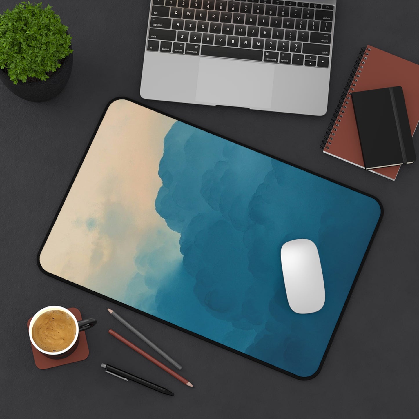 Aesthetic Cloud Desk Mat - Stylish Office Pad for Creative Workspace