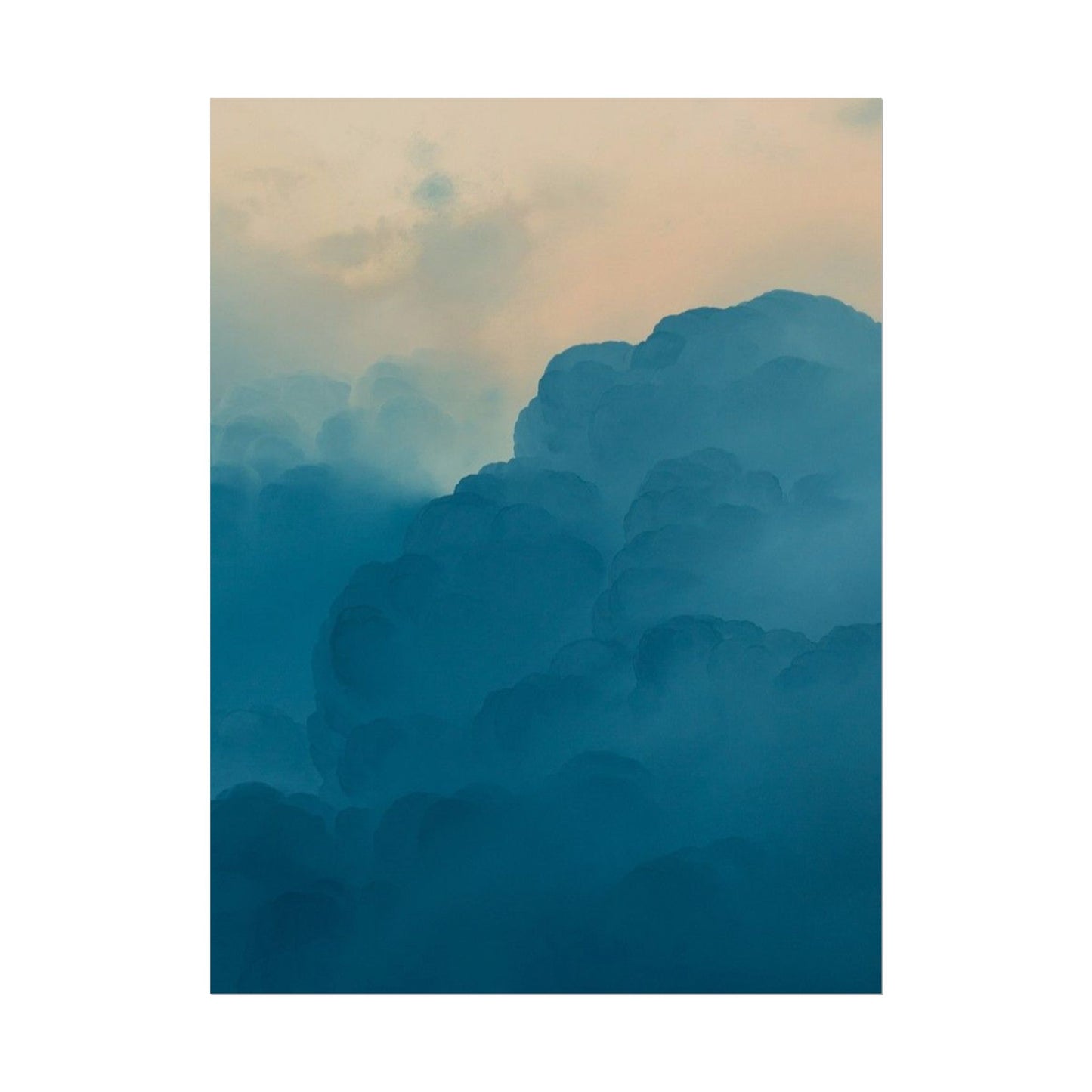 Tranquil Cloudscape Rolled Poster - Perfect for Home Décor and Relaxation