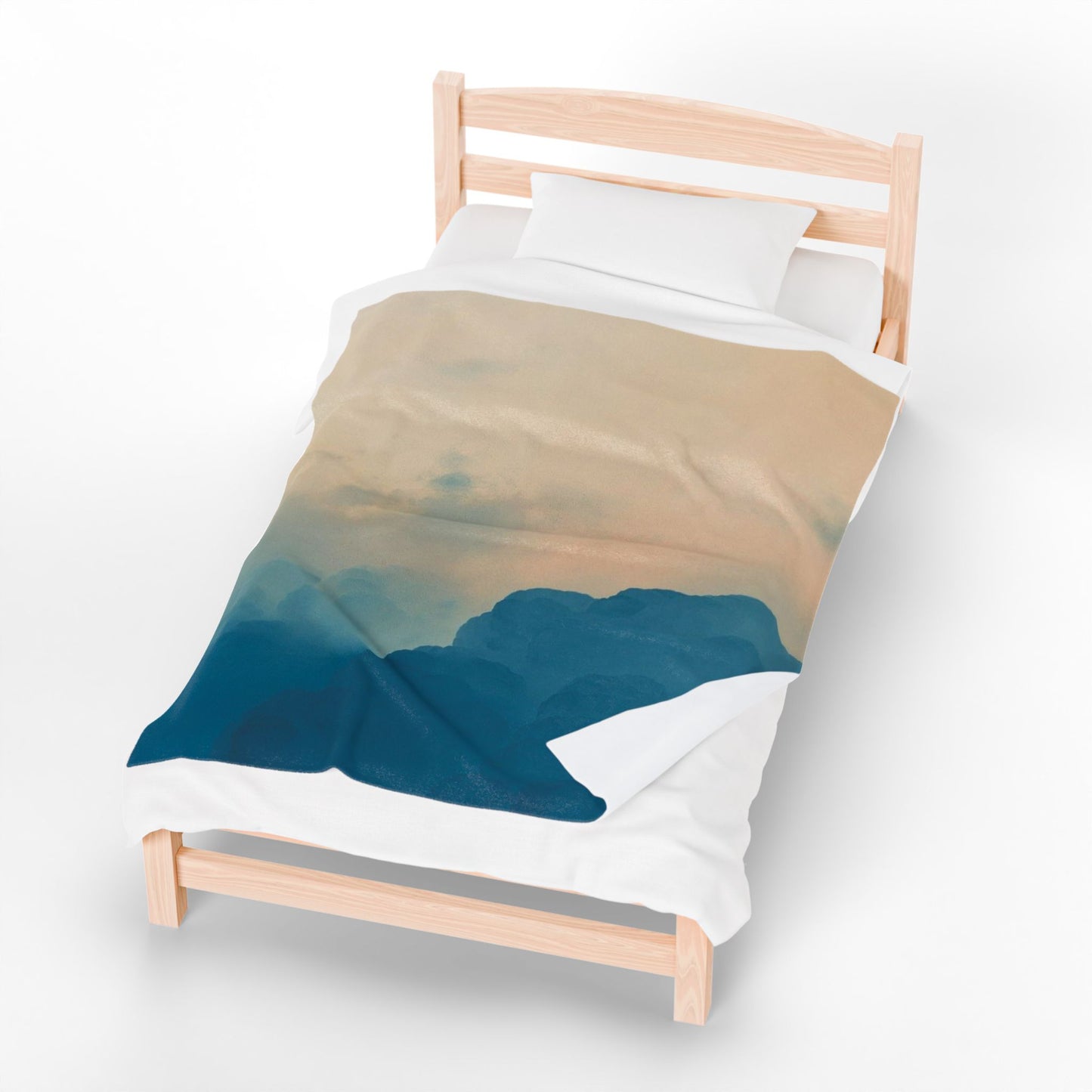 Serene Landscape Velveteen Plush Blanket - Cozy Comfort for Home Decor