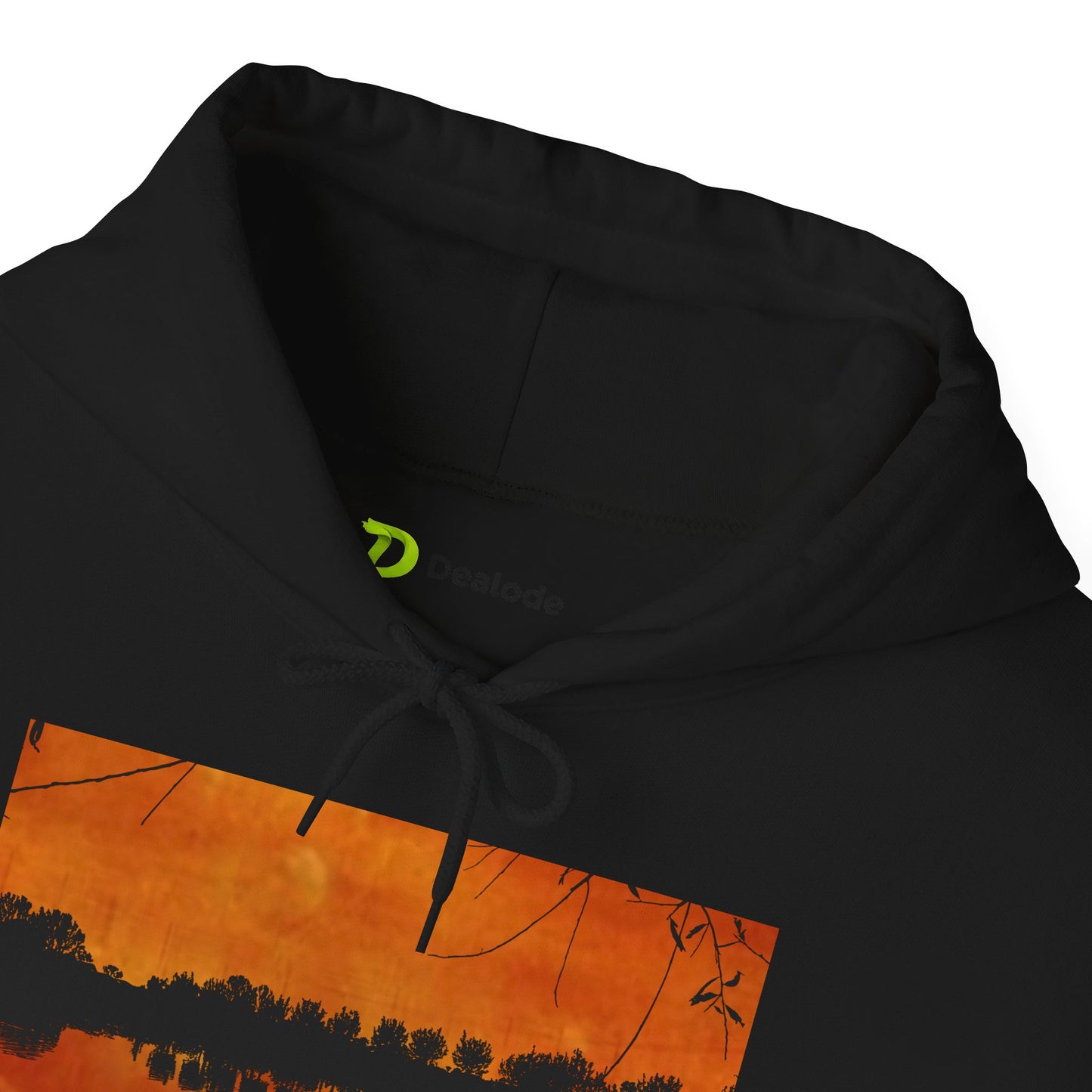 Sunset Reflection Hoodie - Cozy Unisex Heavy Blend™ Sweatshirt with Vibrant Nature Design