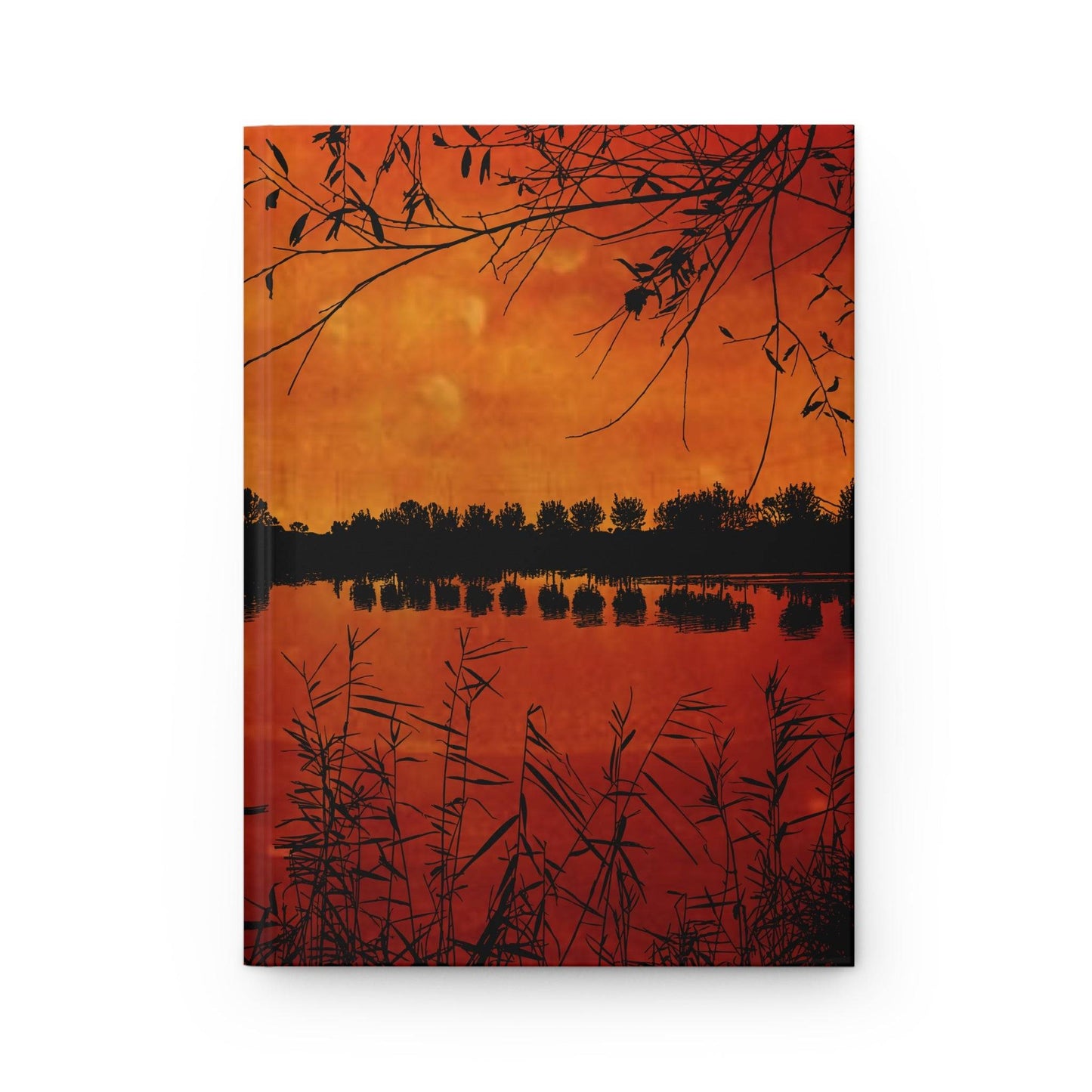 Sunset Reflection Hardcover Journal - Inspiring Nature-Themed Notebook for Writers and Dreamers