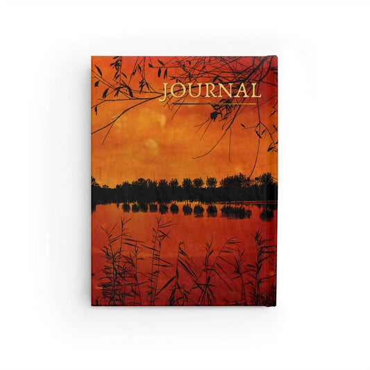 Sunset Reflection Hardcover Journal - Inspiring Nature-Themed Blankpagae Notebook for Writers and Dreamers