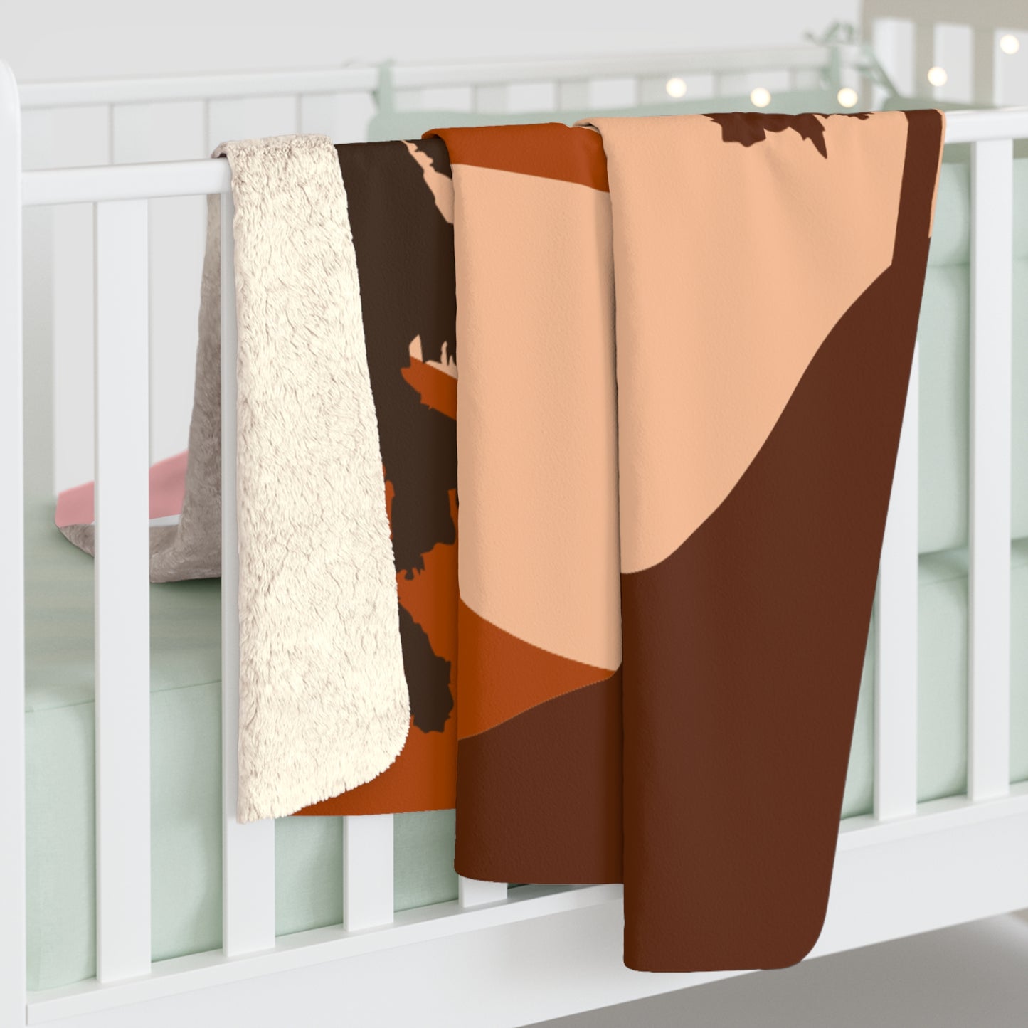 Cozy Floral Sherpa Fleece Blanket – Perfect for Home Décor and Gifts