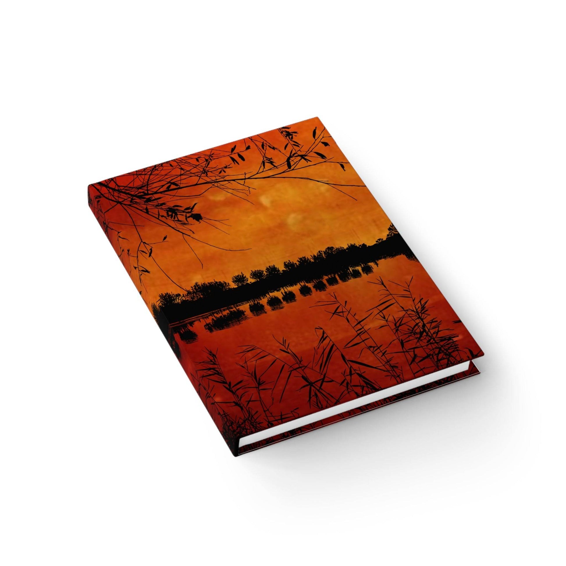Sunset Reflection Hardcover Journal - Inspiring Nature-Themed Blankpagae Notebook for Writers and Dreamers