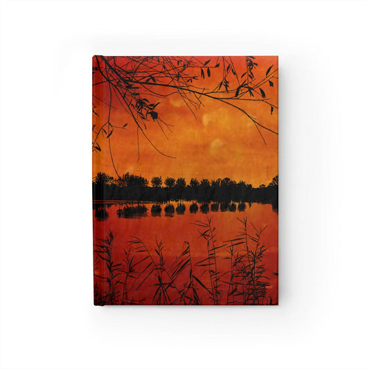 Sunset Reflection Hardcover Journal - Inspiring Nature-Themed Blankpagae Notebook for Writers and Dreamers