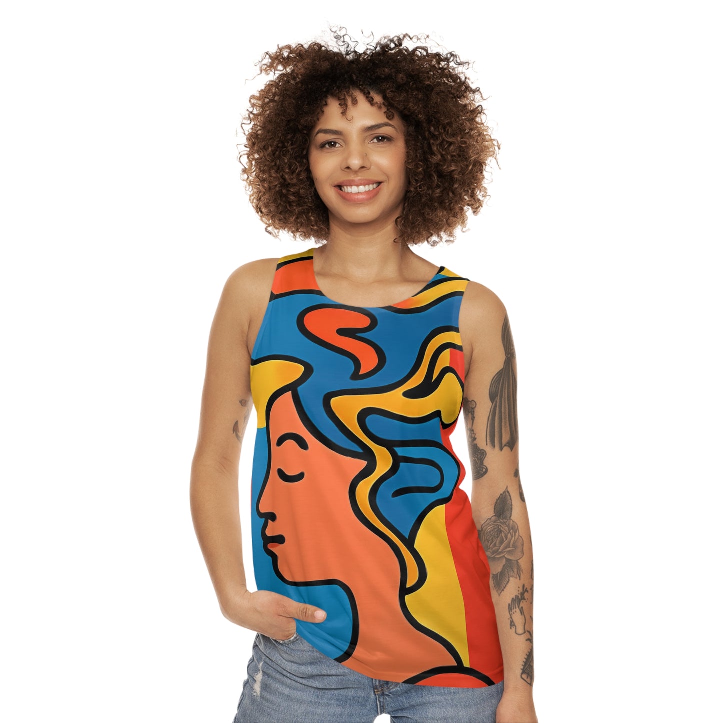 Unisex Tank Top - Abrstaract Design